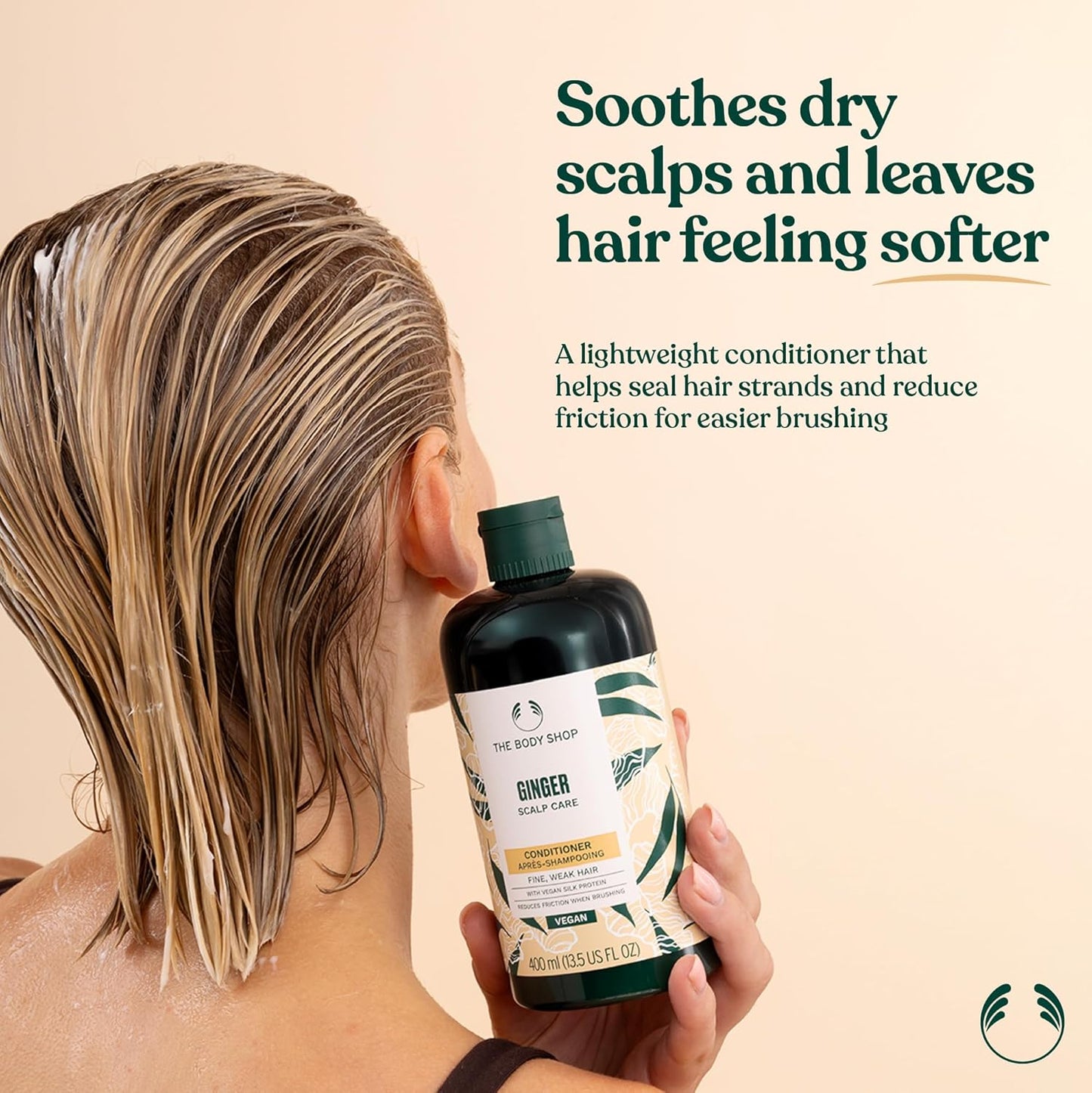 Ginger Conditioner for Scalp Care - Refreshing Vegan Formula with Ginger Essential Oil | 8.4 fl oz