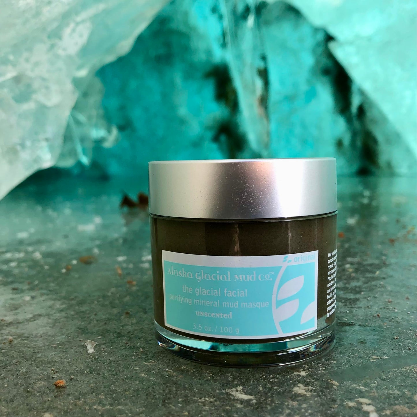 Alaska Glacial Purifying Mineral Mud Mask with Glacial Clay & Botanicals for Sensitive Skin | Detoxifies, Hydrates & Smooths | Anti-Aging Facial Mask – Unscented, 3.5oz