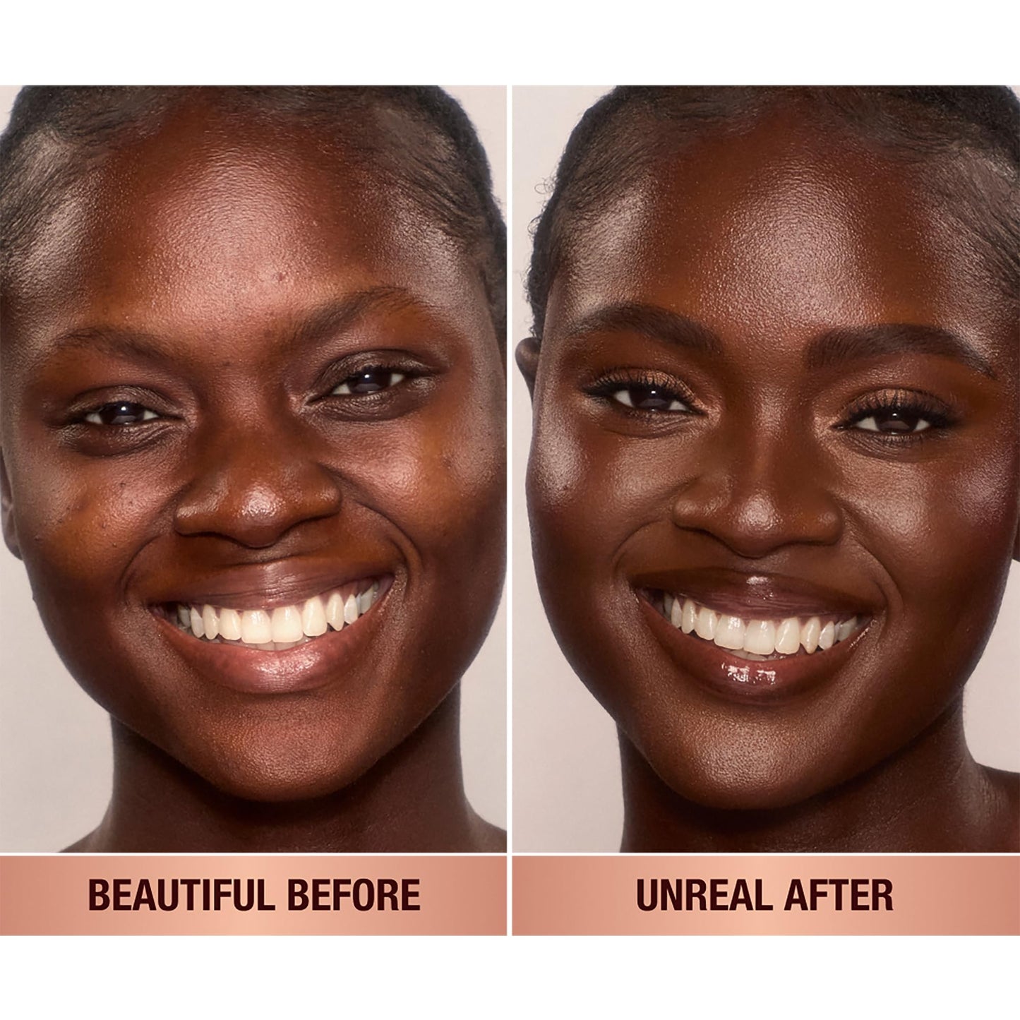 Charlotte Tilbury Unreal Skin Tint & Sheer Glow Hydrating Foundation Stick - Cream Foundation Makeup with Sheer-to-Light Coverage & a Buildable Formula - Blurring, Smoothing & Nourishing - 16 Deep