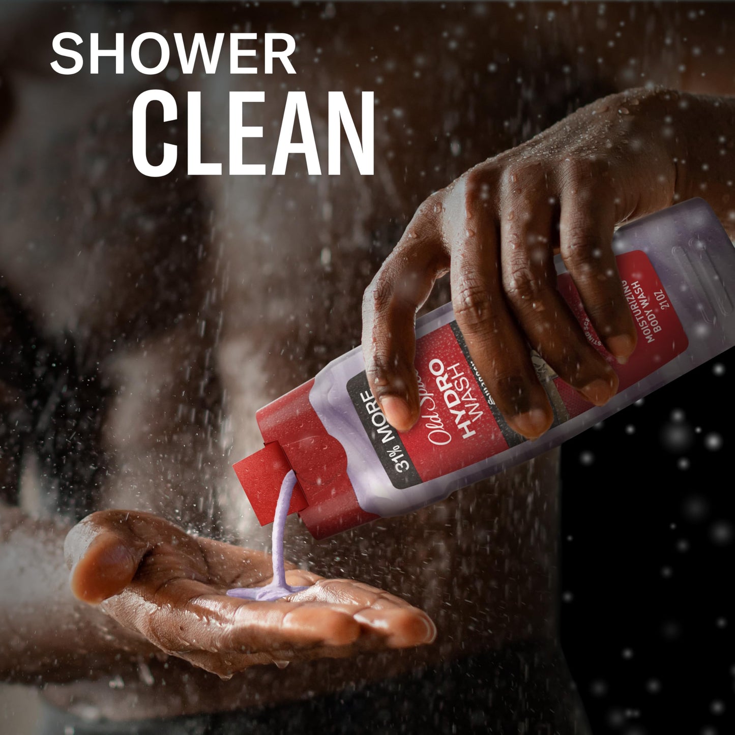 Old Spice Moisturizing Body Wash for Men, Hydro Wash, 2-in-1 Long Lasting Scent & Deep Hydration, 24/7 Shower Fresh, Swagger Scent, 21 oz (Pack of 4)