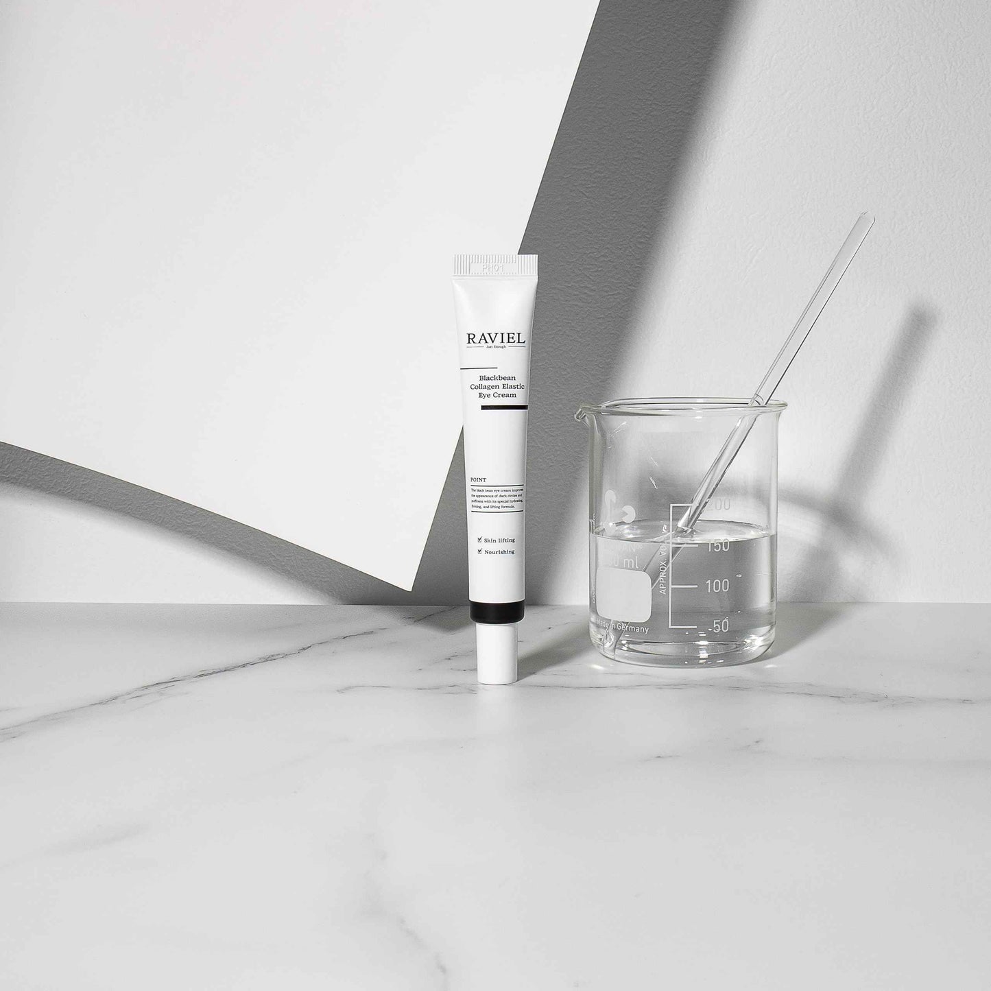 RAVIEL Black Bean Collagen Elastic Eye Cream Set | Brightening & Anti-Wrinkle | Smooth & Fast Absorbing, KFDA-Certified | Highly Rated in Korea (0.67 fl oz, Pack of 2)