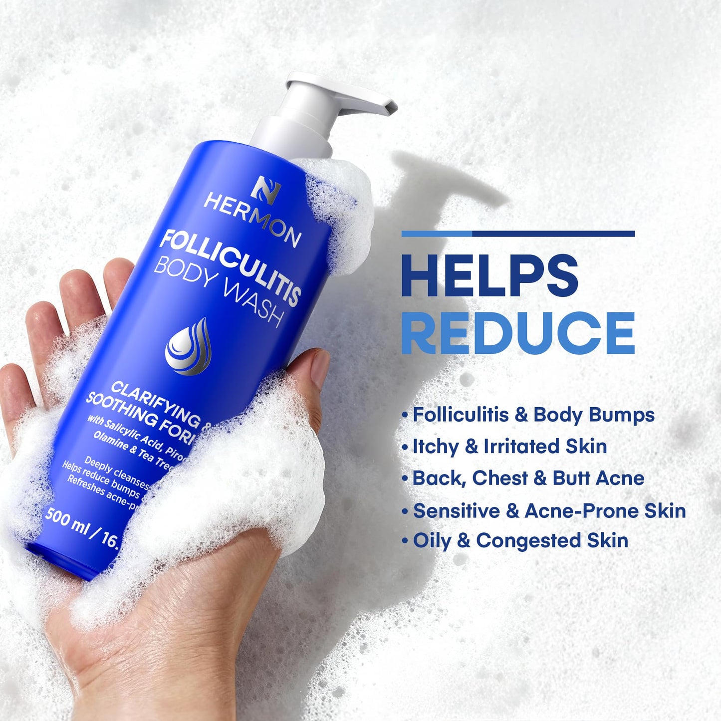 Hermon Folliculitis Body Wash with Tea Tree Oil