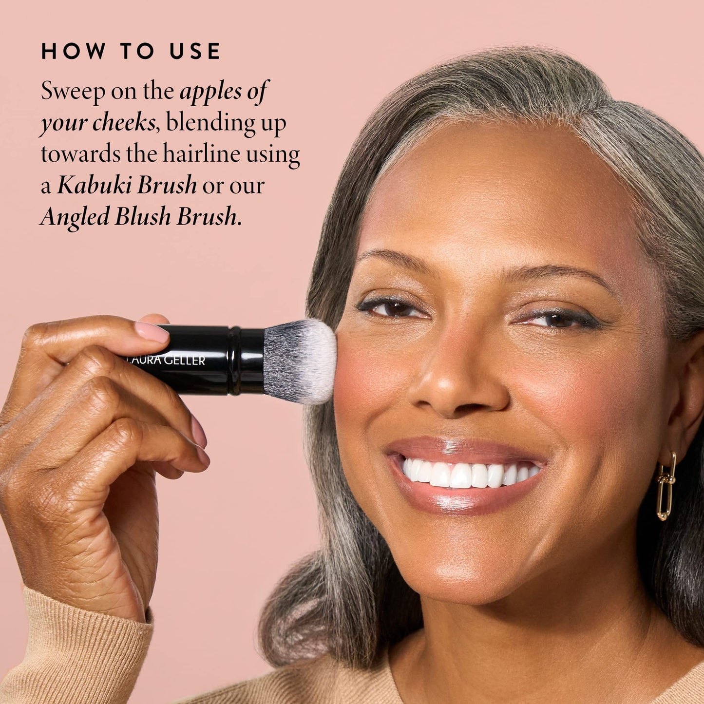 LAURA GELLER NEW YORK Baked Blush-n-Bronze, Rose Bronze and Dual-Ended Blush and Bronzer Brush