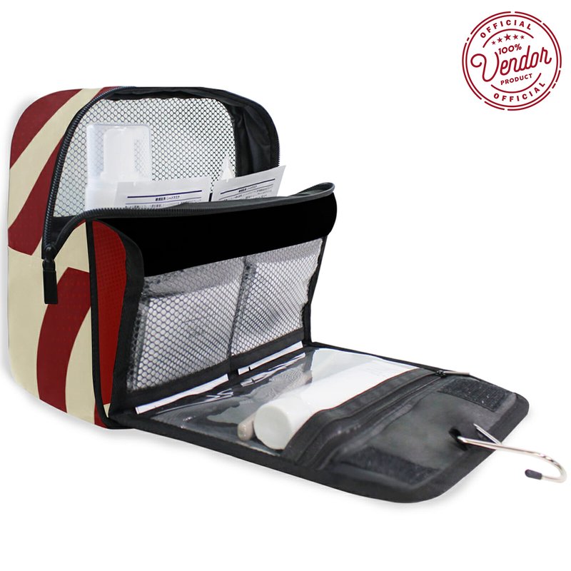 BBGreek Kappa Alpha Psi Fraternity Paraphernalia - Official Vendor - Hanging Toiletry Travel Bag - Nupe
