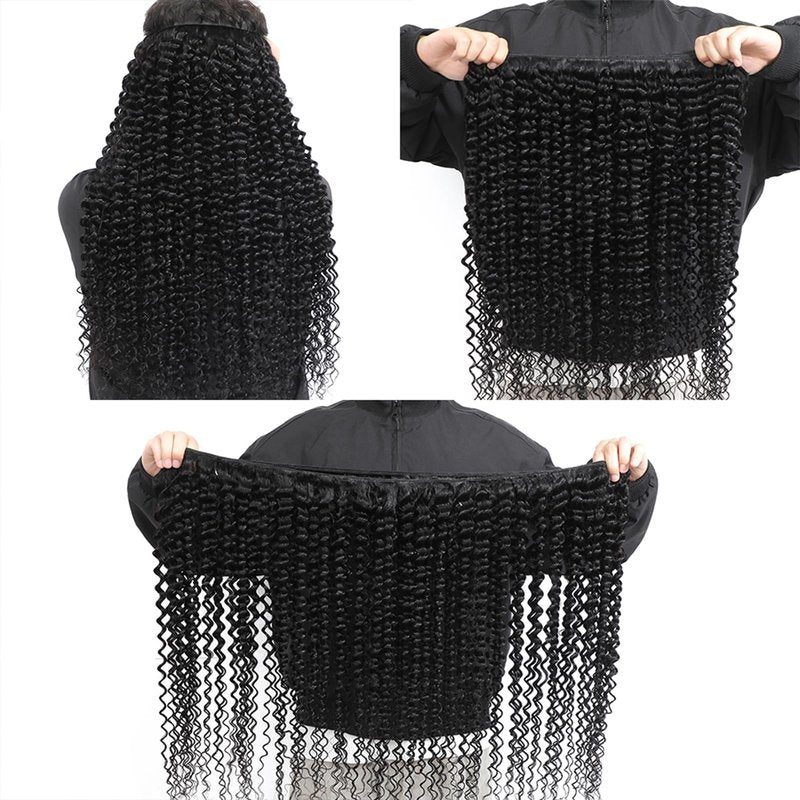 Tanday 15A Raw Human Hair Bundles Deep Wave Bundles Human Hair,Triple Lifespan Indian Virgin Hair,No Tangle Shedding,Multiple Washes Keep Texture Silky Soft (1 Bundle Natural Black, 20)