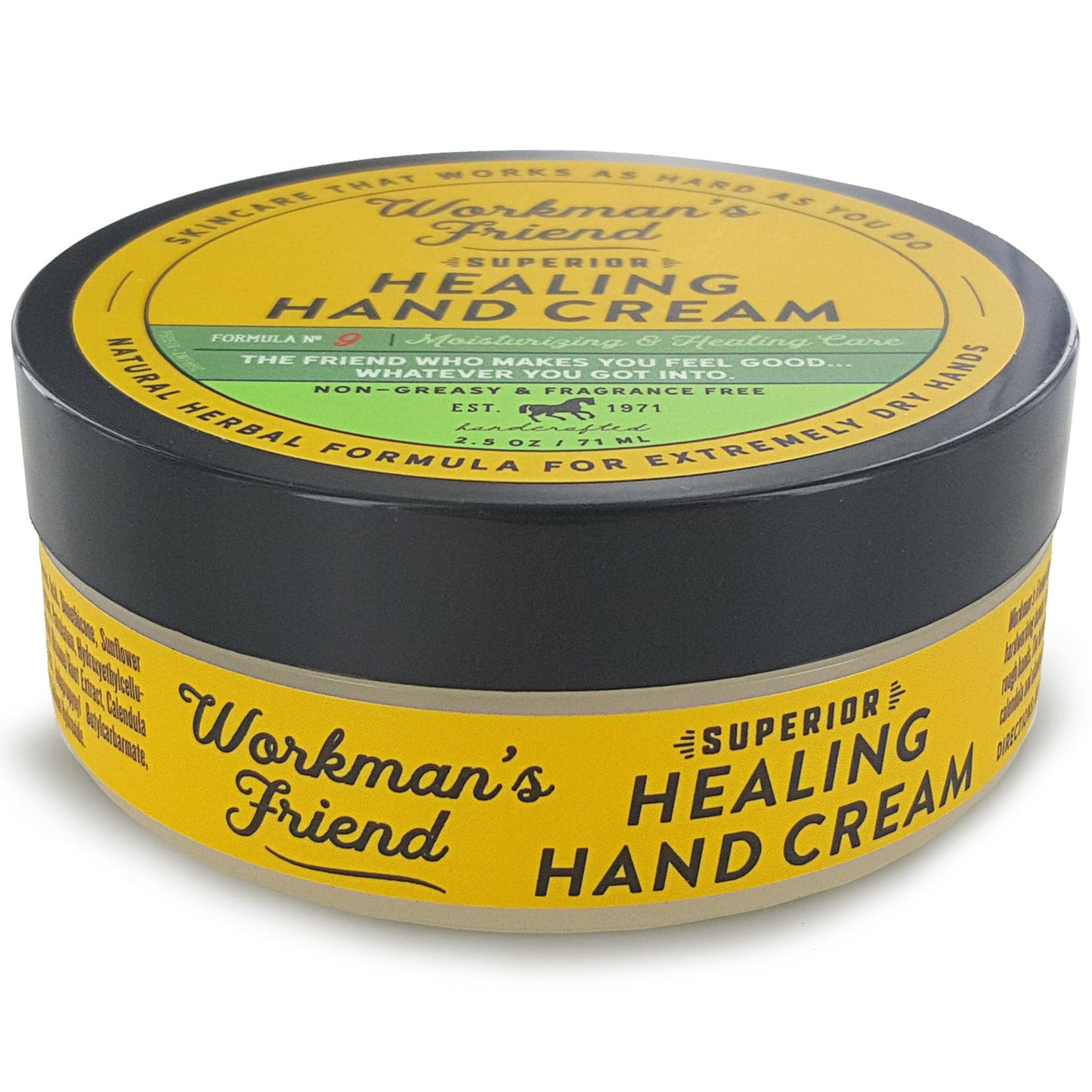 WORKMAN'S FRIEND Superior Healing Hand Cream - Intense Moisturizer - Heals Extremely Dry & Cracked Skin - 2.5 ounce