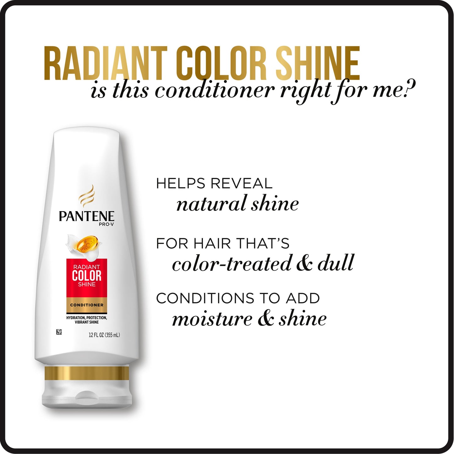 Pantene Pro-V Radiant Color Shine Shampoo and Conditioner Bundle Pack (Packaging May Vary)