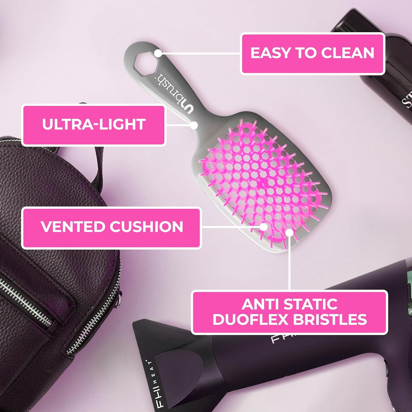FHI Heat UNbrush & UNwinder Spray | Detangling & Smoothing Hair Treatment