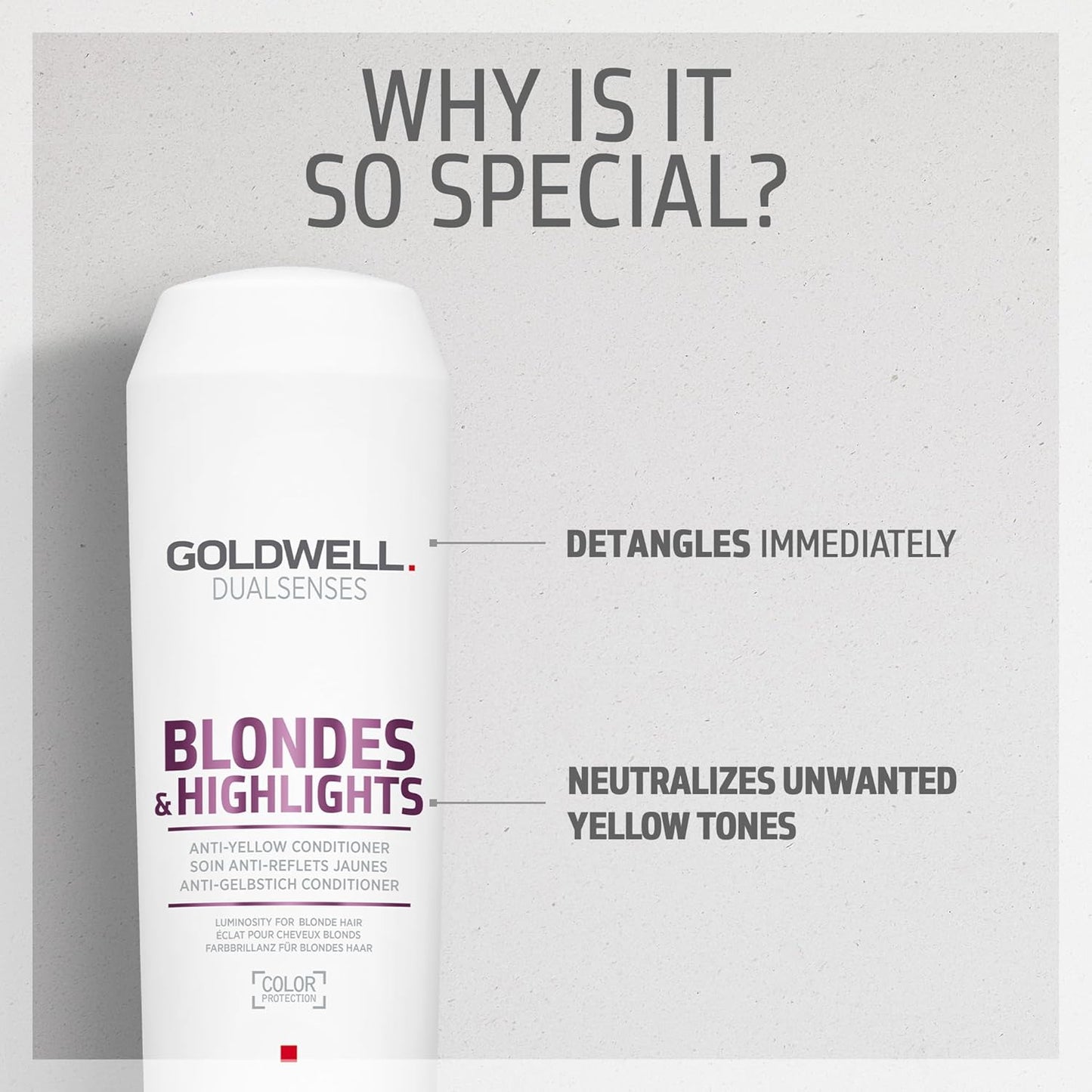 Goldwell Dualsenses Blonde & Highlights Anti-Yellow Conditioner - Nourishing Formula for Radiant Hair