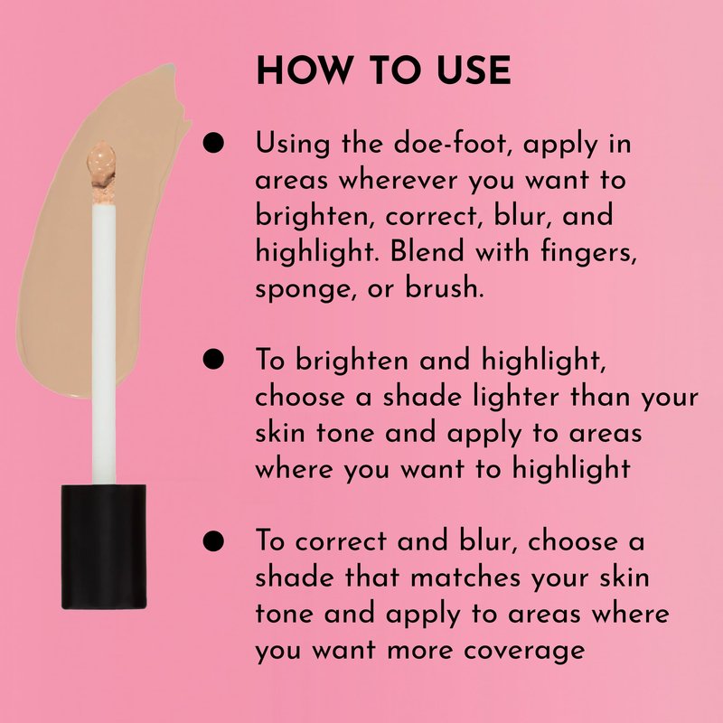 Lawless Conseal The Deal Lightweight Longwear Everyday Concealer - Shell - with Antioxidants and Caffeine to Reduce Dark Circles and Puffiness. Long-Wearing and Self-Setting, Silicone-Free - 5 ml.