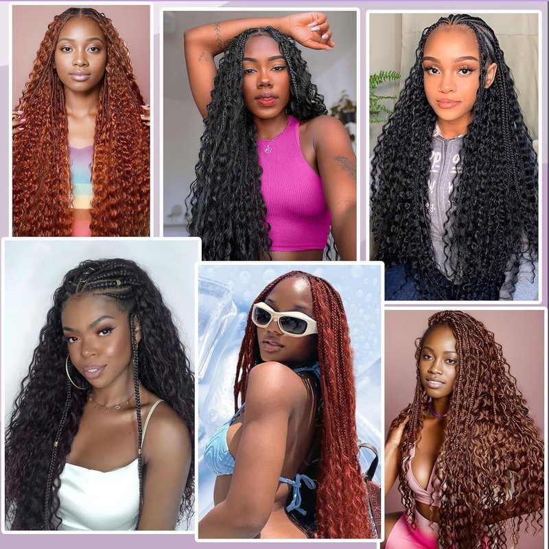 Deep Wave Braiding Hair - 100g 20 Inch Human Hair Bundles for Boho Braids | 2-Pack