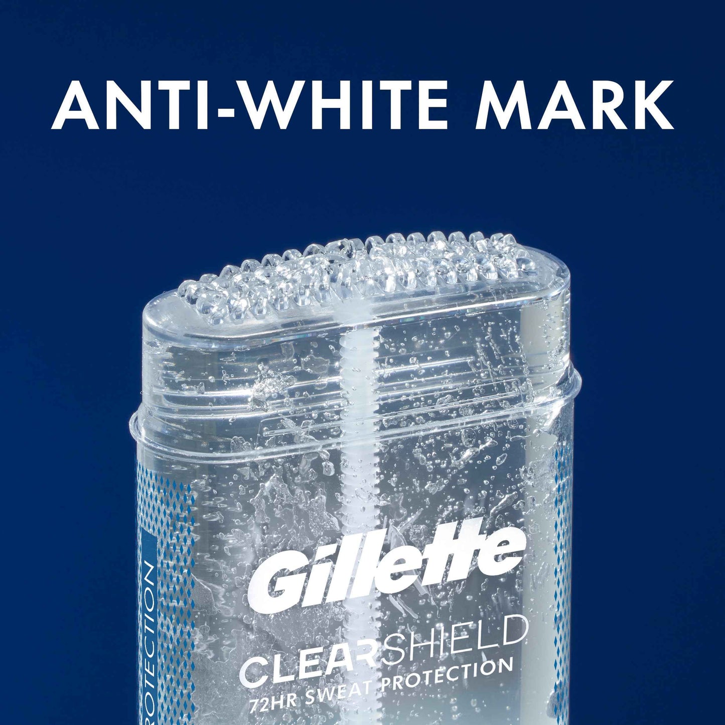 Gillette Antiperspirant and Deodorant for Men, 72hr Sweat & Odor Protection, Long Lasting Freshness, Anti-White Mark Technology, Clear Gel, Tropical Breeze Scent, 3.8 oz (Pack of 3)