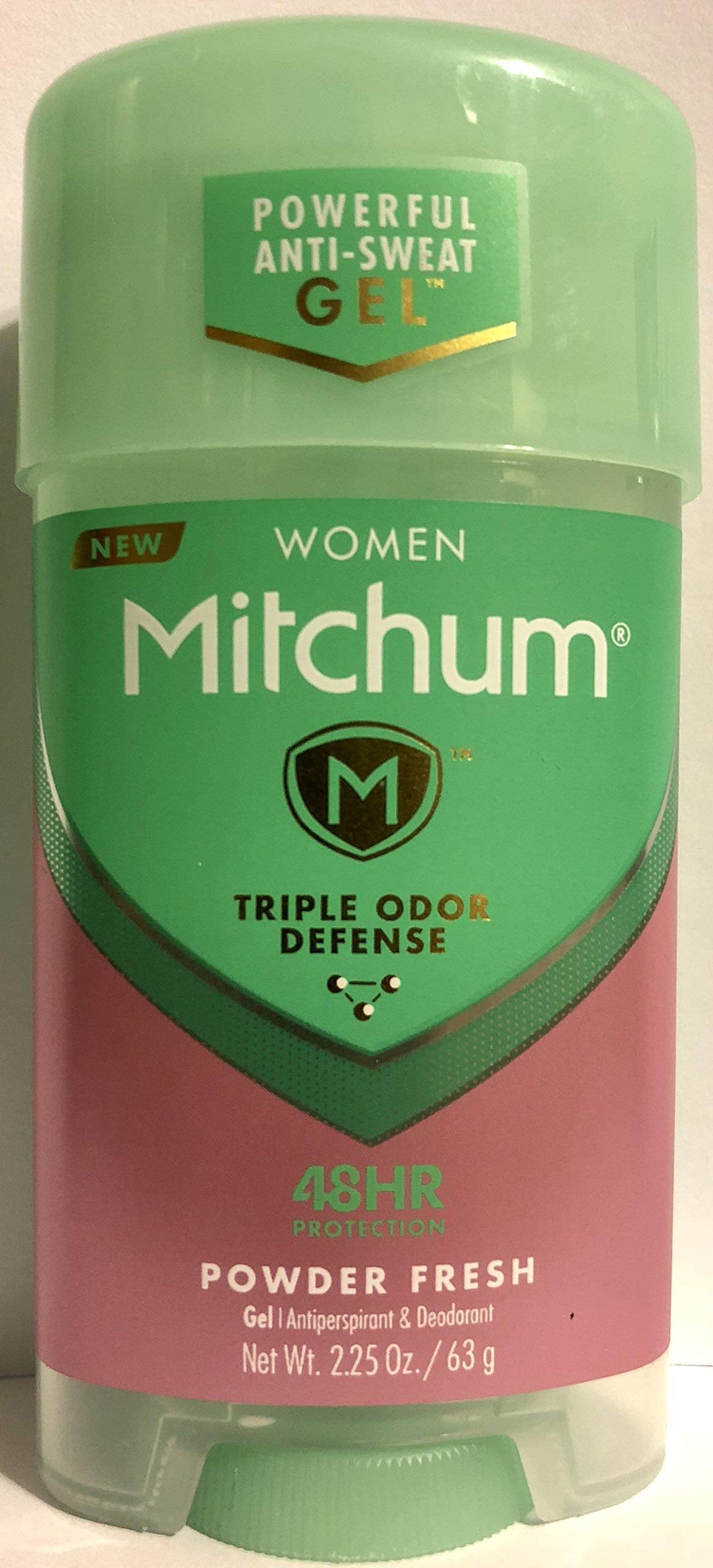Mitchum Gel Anti-Perspirant Deodorant, Triple Odor Defense for Women, Powder Fresh, 2.25 Oz - 3 Pack