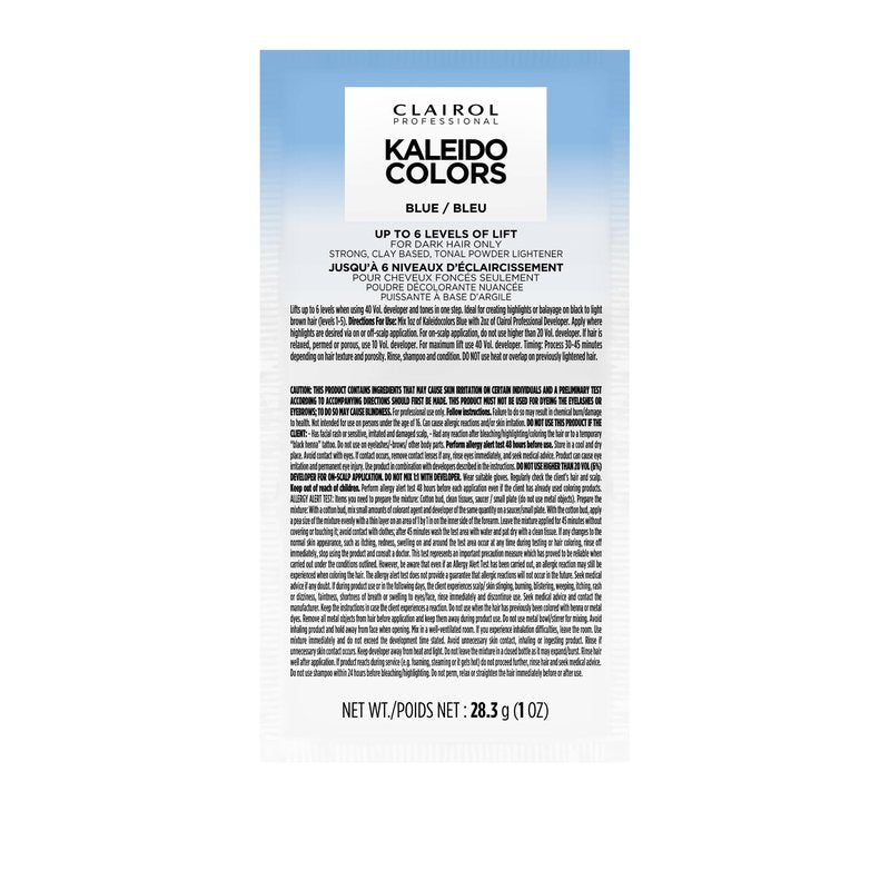Clairol Professional Kaleidocolors, Blue, 1 oz. Hair Lightener for Dark Hair