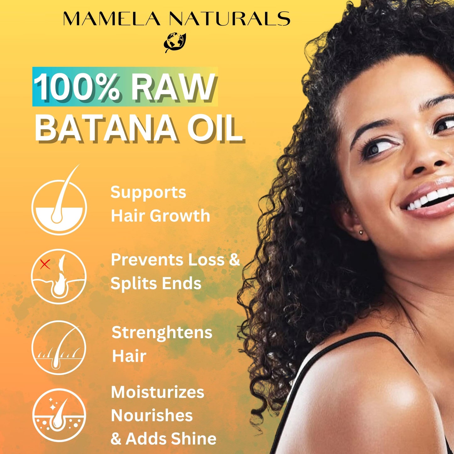 Raw Batana Oil for Hair Growth - Pure & Unrefined Dr Sebi Batana Hair Mask from Honduras for Thicker & Stronger Hair - 4oz - Natural Hair Growth Oil - Aceite de Batana - All Hair Types