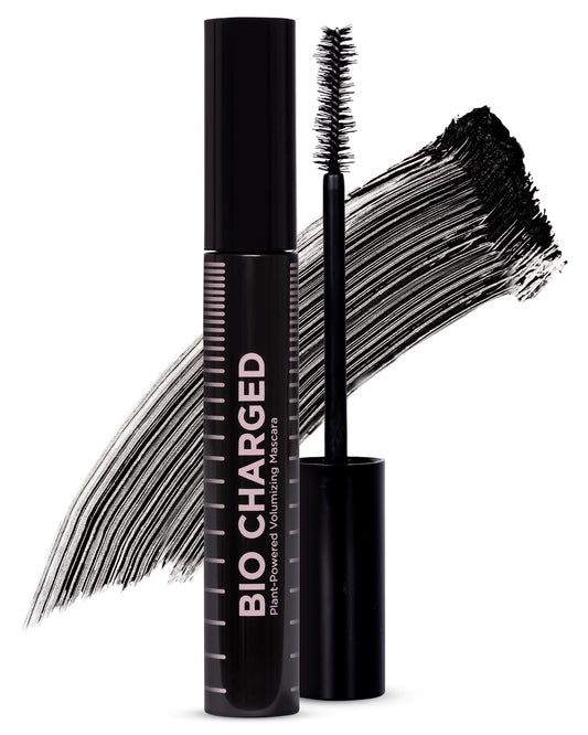 PÜR MINERALS Bio Charged Plant-Powered Volumizing Mascara - Waterproof, Lightweight & Long-Lasting Vegan Lash Mascara for Volume & Length - Strengthen & Amplify the Look of Lashes – Natural & BPA Free