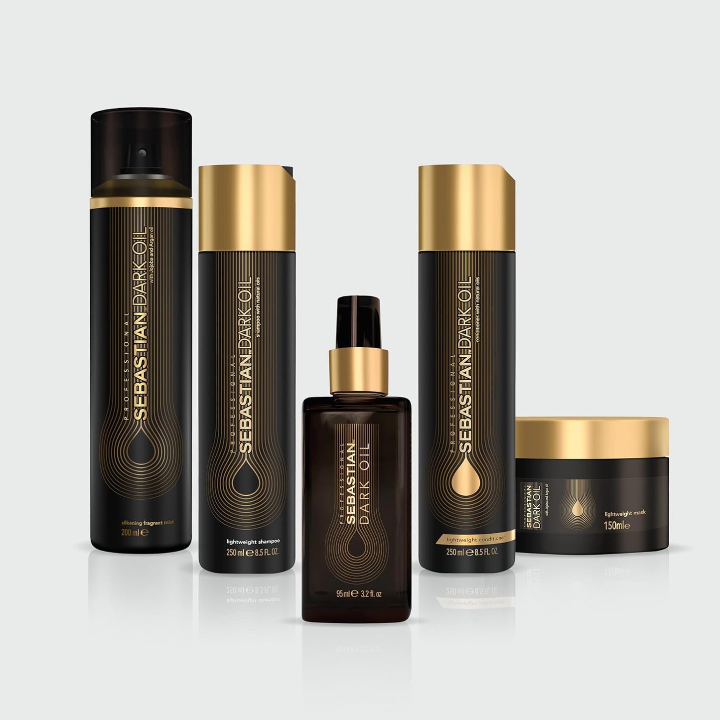 Sebastian Professional Dark Oil Conditioner - Lightweight Formula with Jojoba & Argan Oil for Silky Smooth Hair