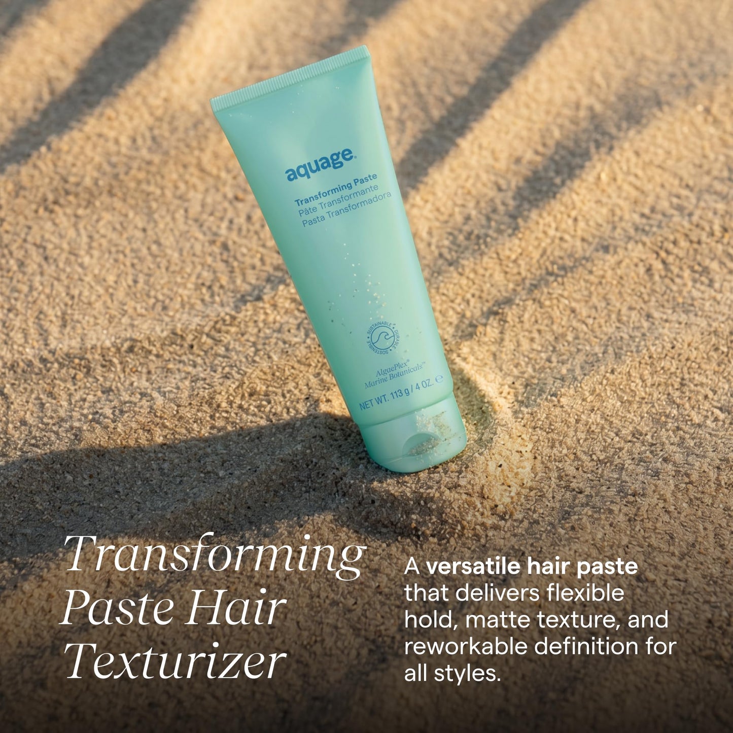 Aquage Transforming Paste - Texturizing Hair Paste for Women and Men - Matte Styling Cream with Flexible Hold and Definition for Short Hair (5 oz)