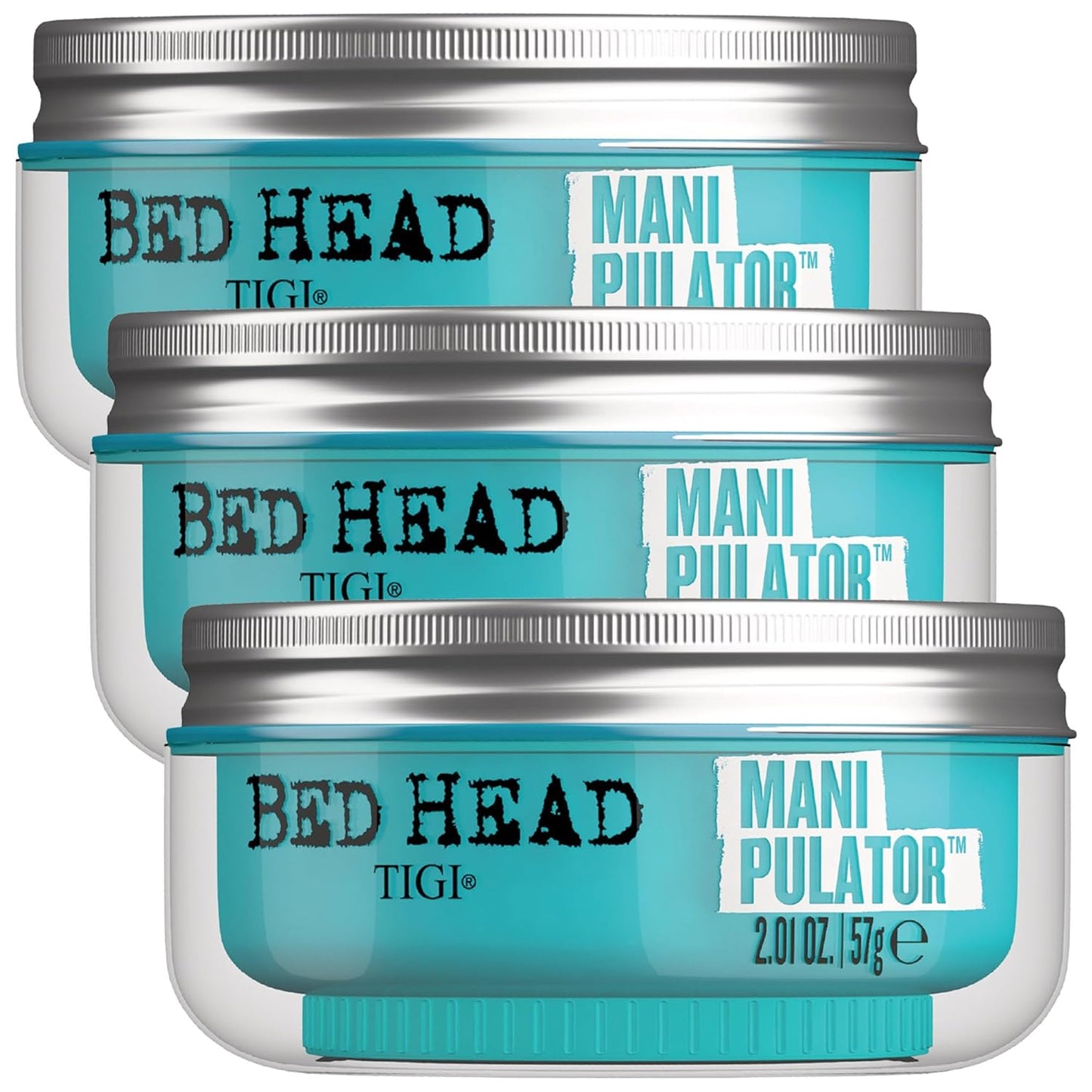 TIGI Bed Head Manipulator Hair Putty - Firm Hold Styling Paste for Men & Women | Frizz Control, 2.01 Oz Each