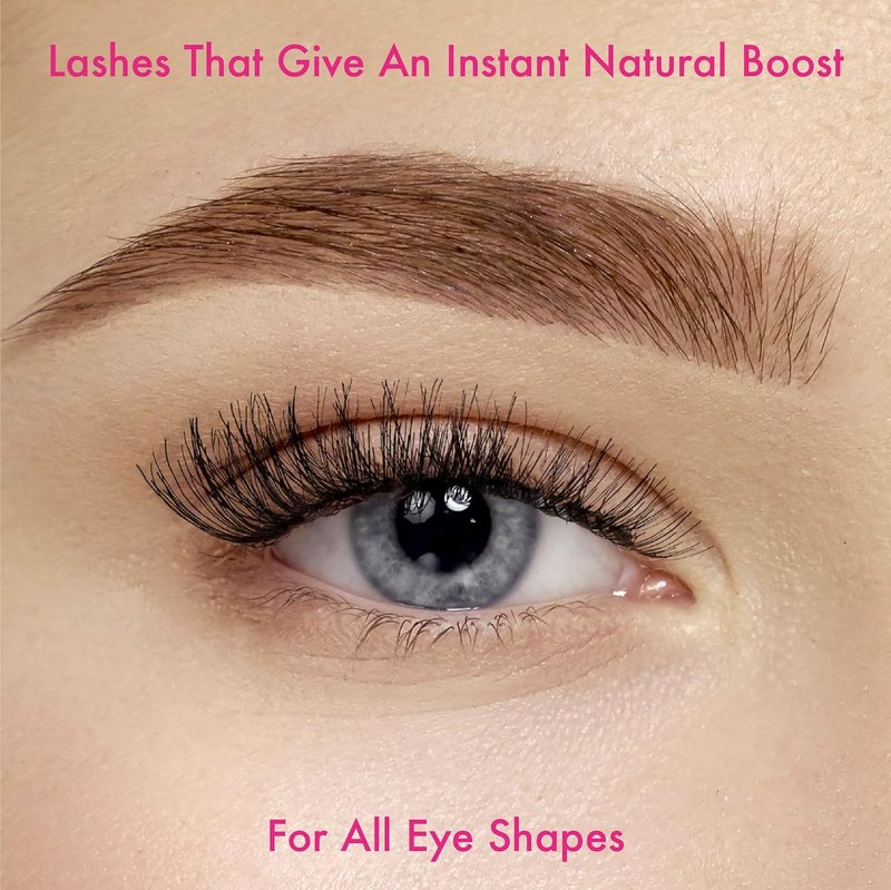 i•ENVY Demi Wispies False Lashes - 15 Pairs of Premium 100% Human Hair | Fluffy, Natural Look, Reusable