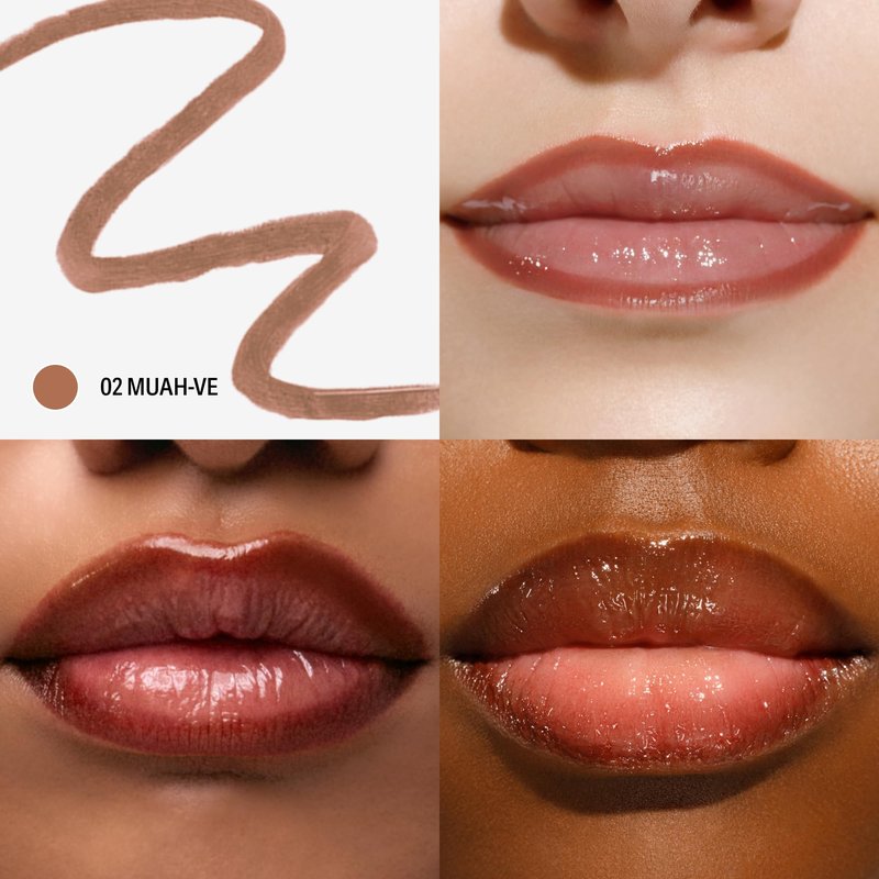 Sacheu Lip Liner STAY-N Peel Off Lip Stain — Long Lasting Waterproof Lip Tint with Hyaluronic Acid & Vitamin E — Transfer Proof Matte Finish, Vegan & Cruelty-Free (MUAH-VE)