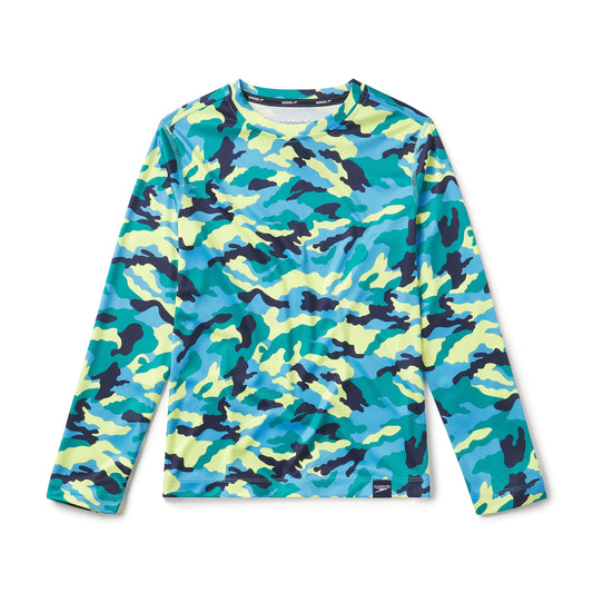 Speedo Boy's Uv Swim Shirt Long Sleeve Tee Graphic