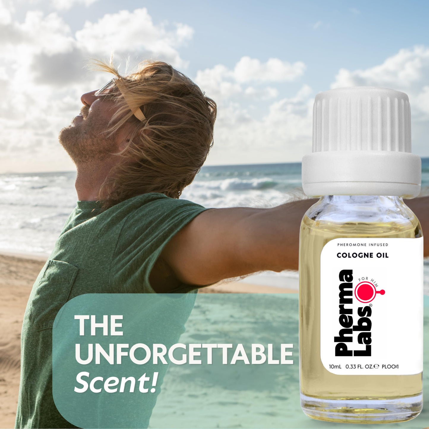 PHERMALABS Pheromone Cologne Oil for Men - Enhance Attention - Feromonas Perfume for Men - Long-Lasting Scent - Ideal for Confidence & Charisma - Men's Pheromone Cologne Spray para hombres 0.33 fl oz