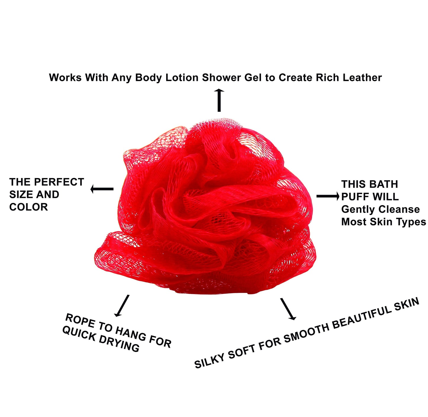 Christmas Gifts, Spa Baskets for Women Bath and Body Basket for Women, Includes Love of Rose Shower Gel, Bubble Bath, Body Lotion, Bath Salt, Red Bath Puff and Heart Bath Bomb