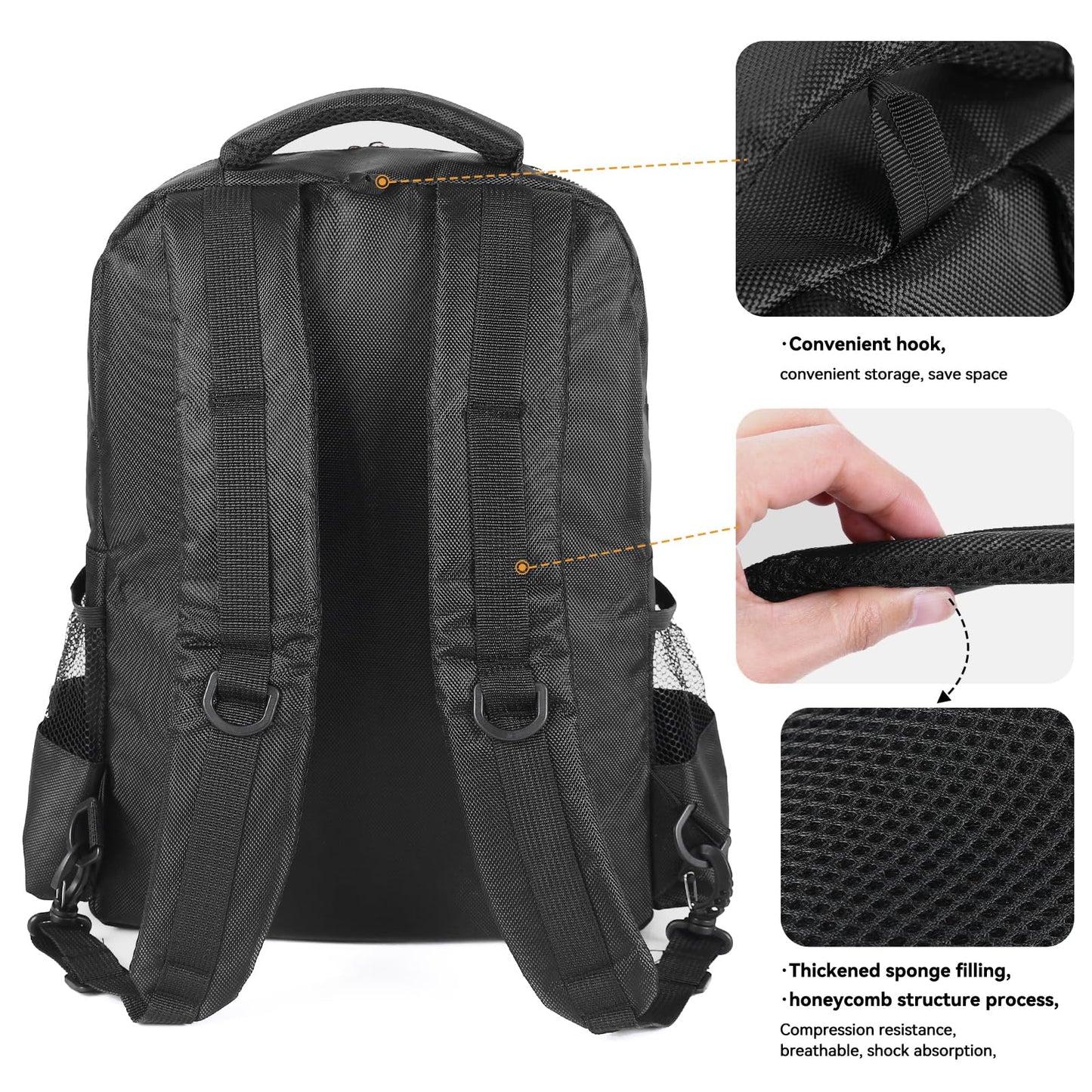 Barber Supplies Bag for Clippers & Supplies, Barber Travel Backpack for Men, Waterproof Barbers Accessories Case, Cordless Trimmer Holder for Clipper, Gift for Barbers
