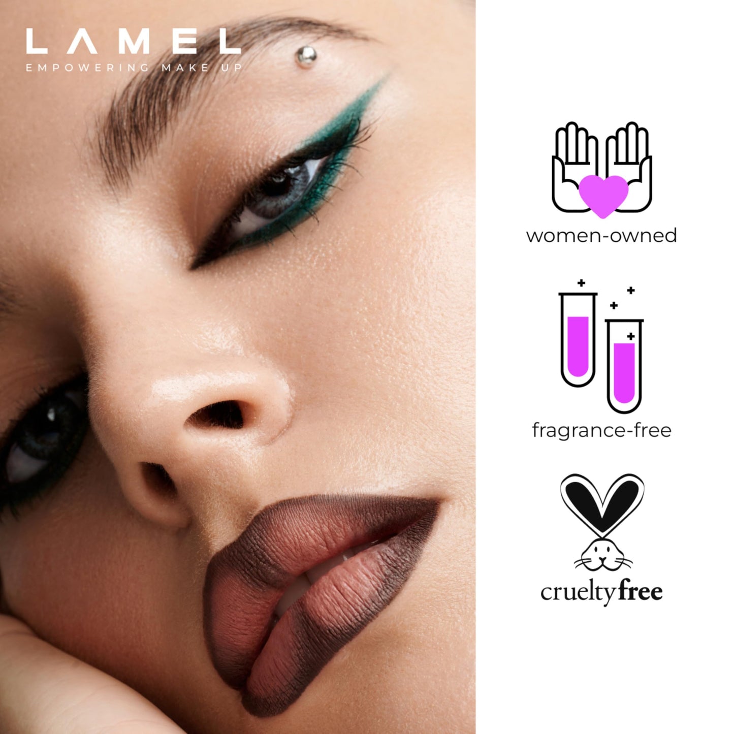 Lamel Gel Lip Liner Pencil – 5 Pack – 2-in-1 Waterproof Lip Liner Set