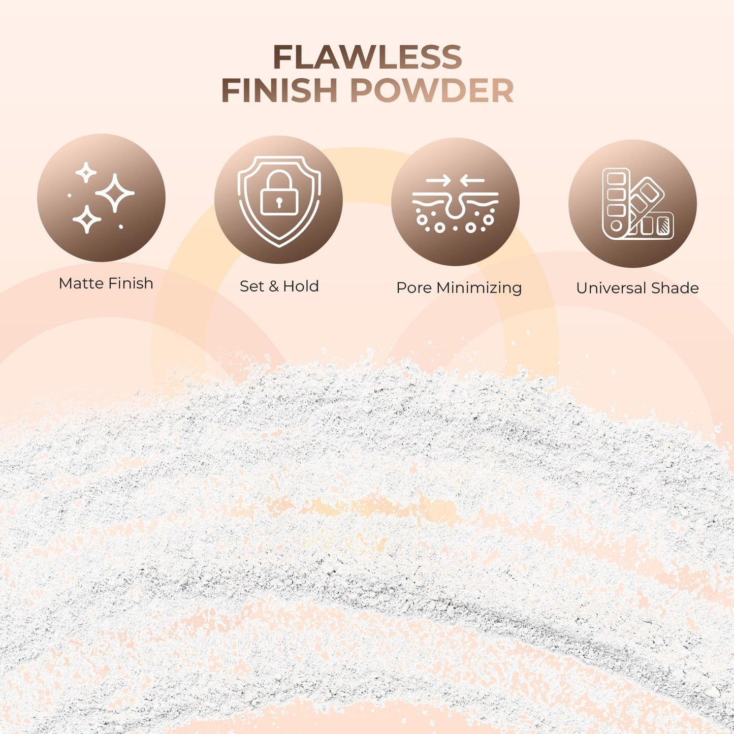 4-Pc FULL SIZE KIT – Matte Loose Mineral Foundation, Concealer & Finishing Powder + Kabuki Brush Lightweight, SPF 30