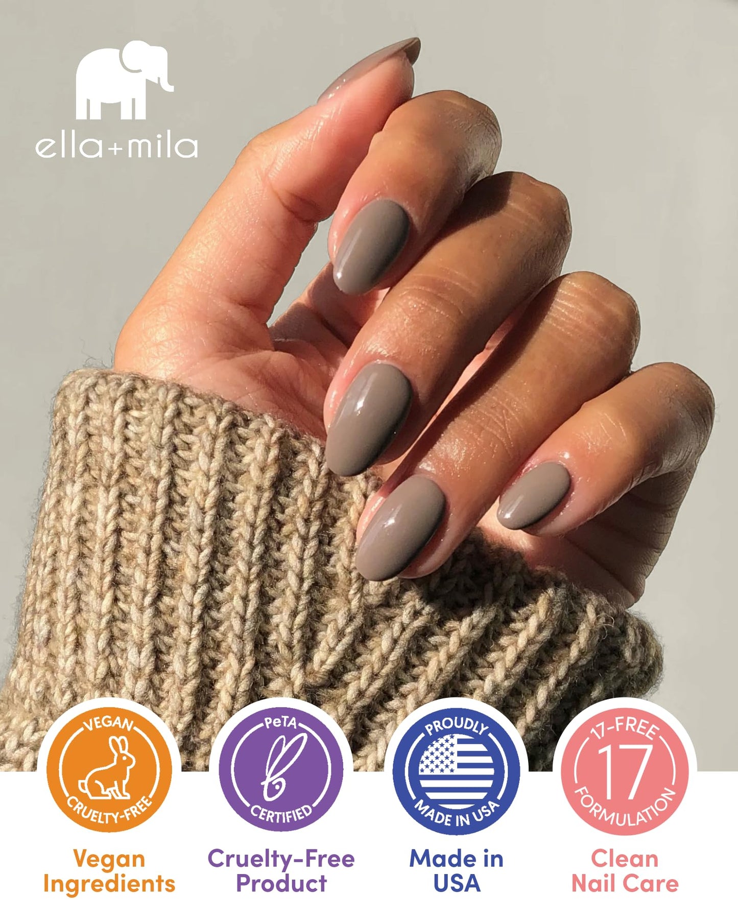 ella+mila Nail Cuticle Oil with Olive & Avocado - Deep Moisture Cuticle Oil for Nails - Intense Hydration for Dry Cuticles - Vegan Nail Care Products - 2.3 fl oz