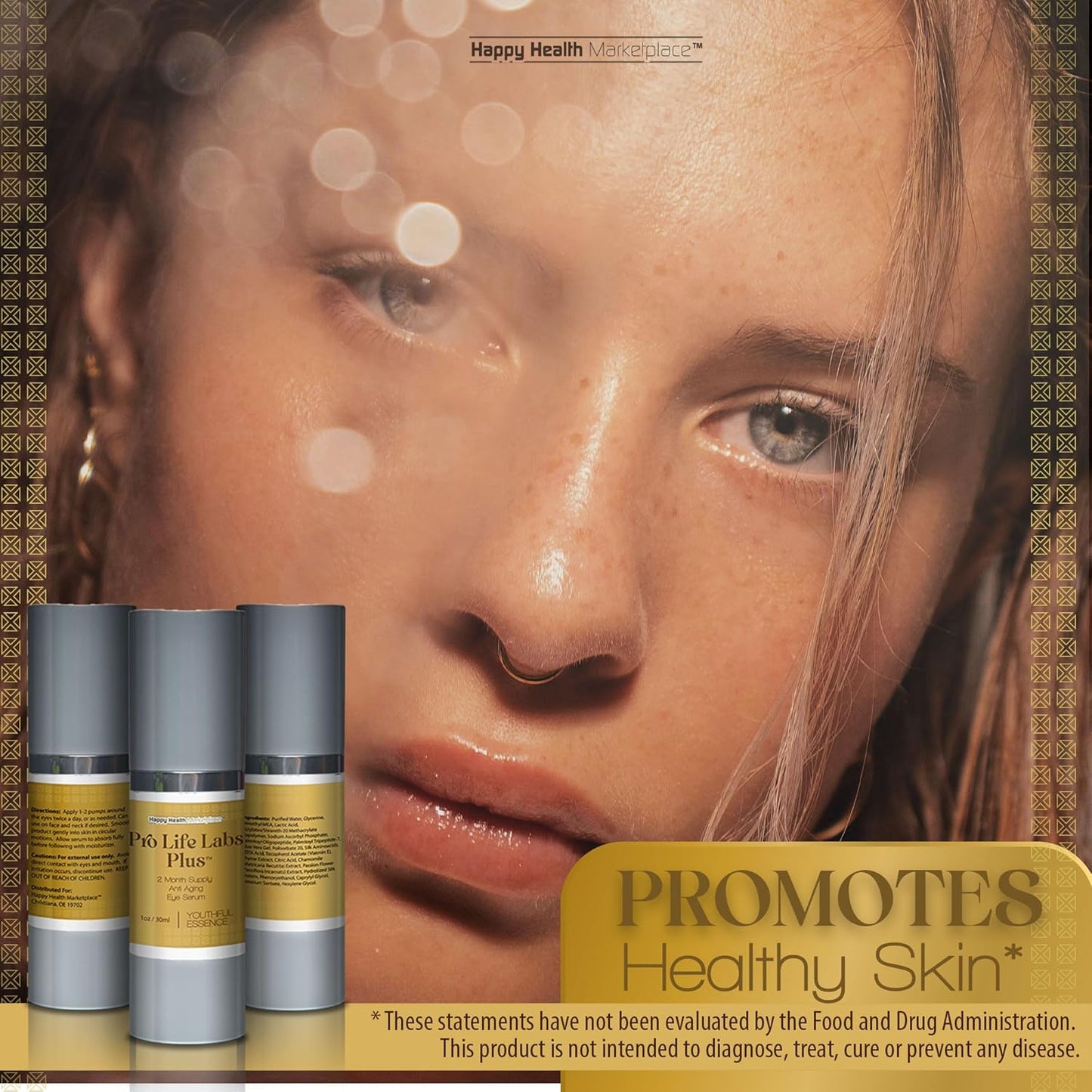 Pro Life Labs Plus Eye Cream - Anti-Aging & Anti-Wrinkle Formula | 2-Month Supply for Rejuvenated Skin