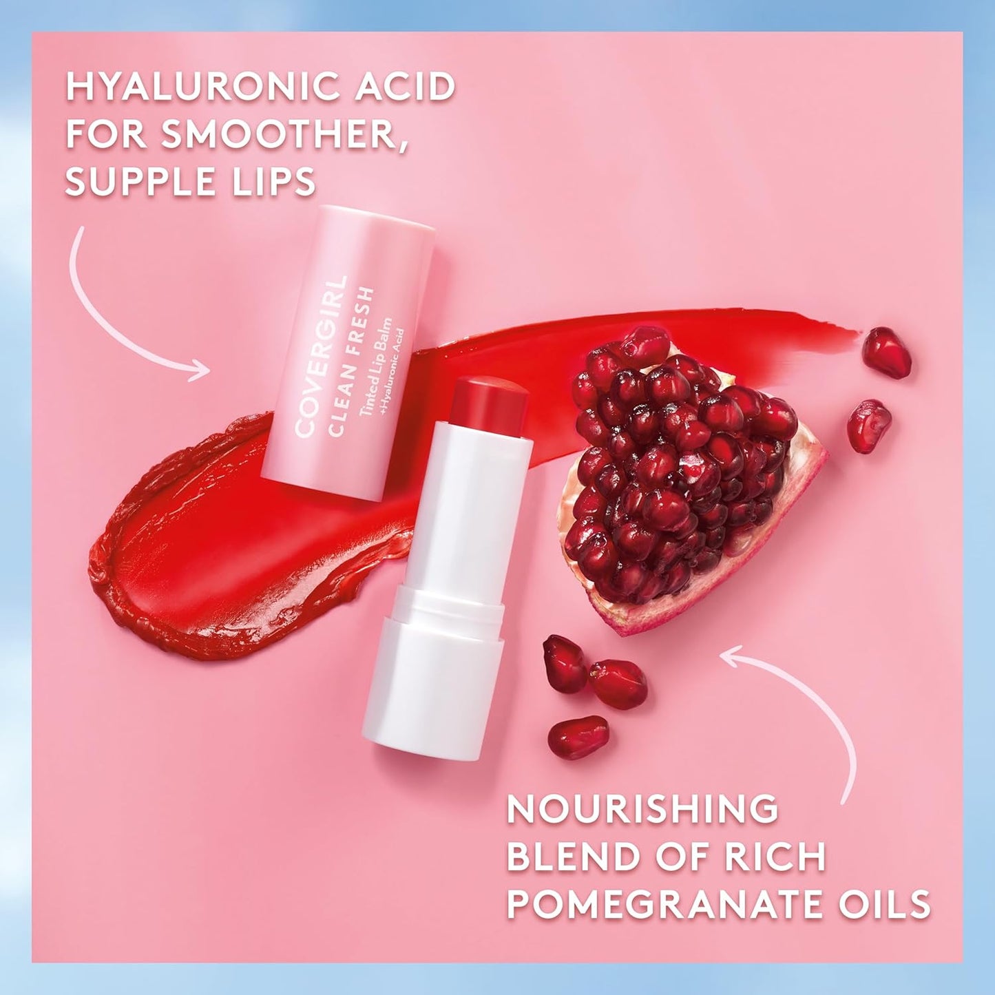 CoverGirl Tinted Lip Balm - Vegan Hydrating Formula for Natural Finish | Life Is Pink, 1 Count