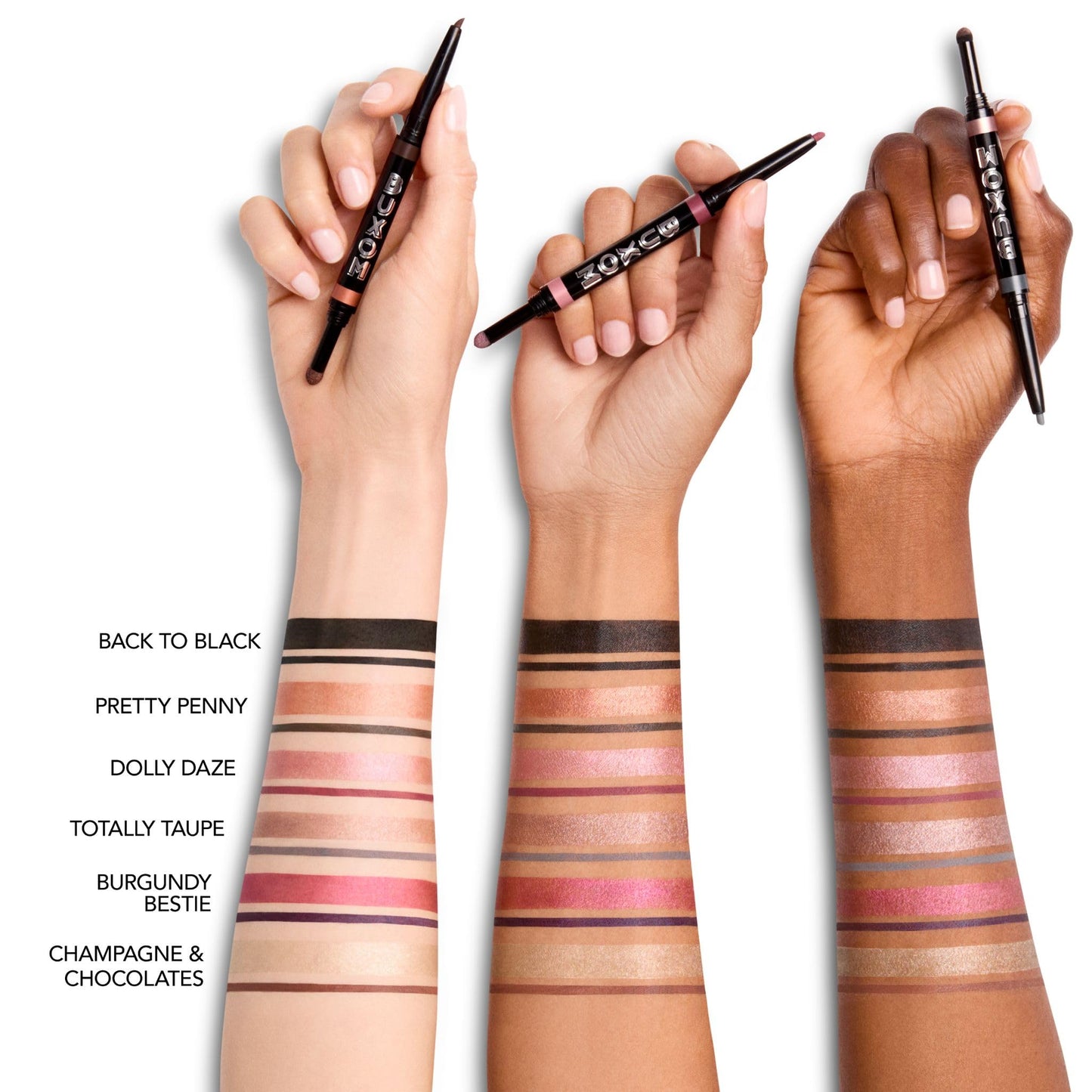 BUXOM Flip Side Dual-Ended Eyeliner & Shadow Duo, Waterline-Safe Liner & Crease-Proof Shadow, Longwear, Primer-Infused, Safe for Contact Lens Wearers, Clean Vegan Formula