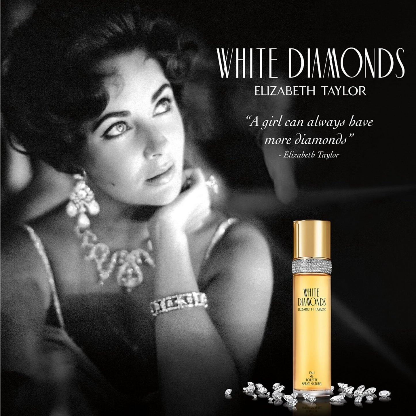 Elizabeth Taylor White Diamonds Women's Perfume Set, Body Lotion, Eau de Toilette & Parfum Replica, 3 Piece Set, 1.0 fl. oz