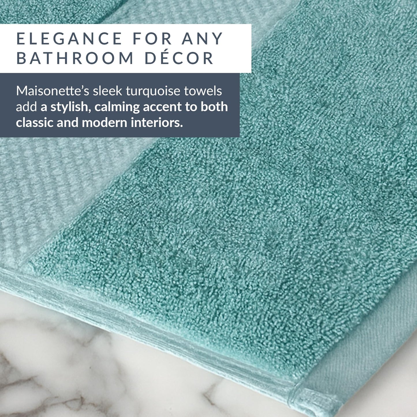 Maisonette Loft Egyptian Cotton Turkish Hand Towels - Soft, Absorbent Washcloths for Face - Ideal Quick Dry Small Towel Wash Cloth Set for Bathroom - (13" x 13", 6 Pack) - Turquoise