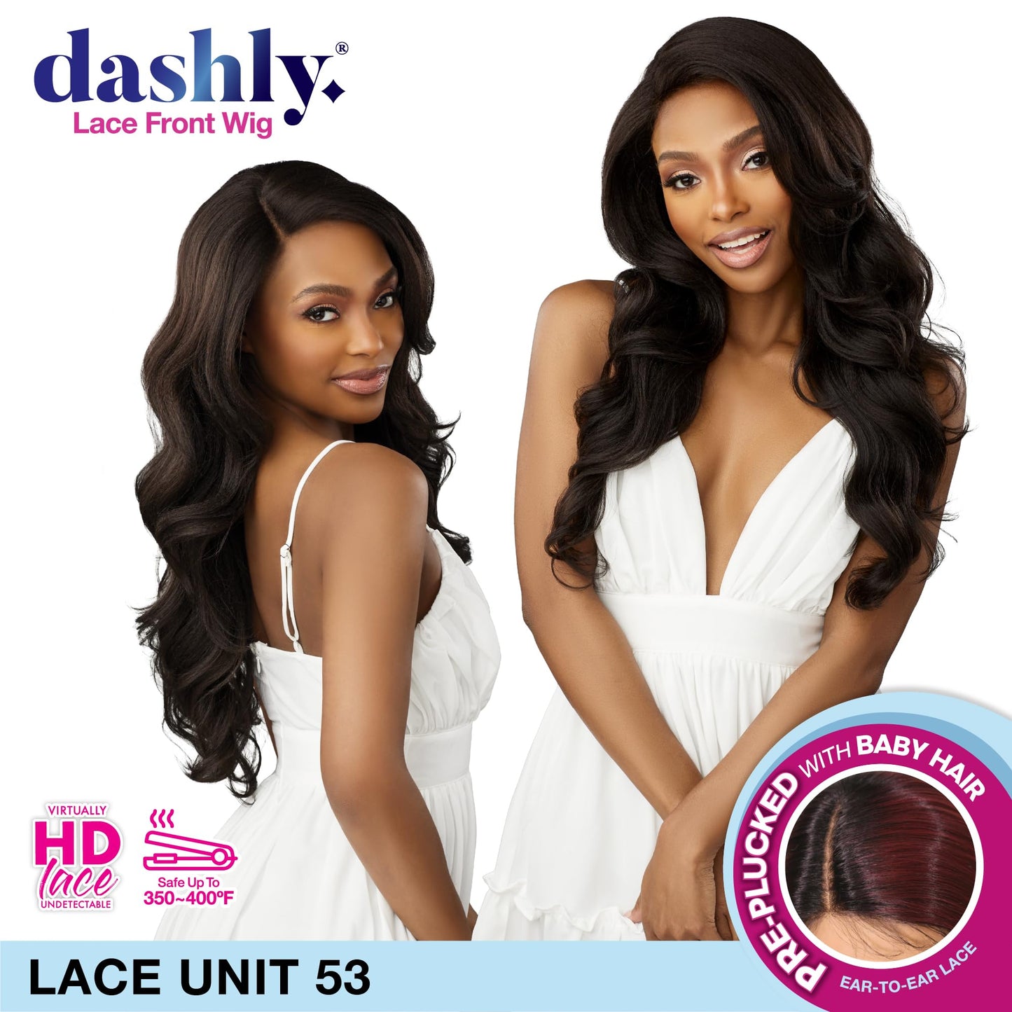 Sensationnel Dashly Lace Front Wig - Unit 53 Hand Tied Laceparting Ear to Ear Synthetic (BALAYAGEDARKCHERRY)