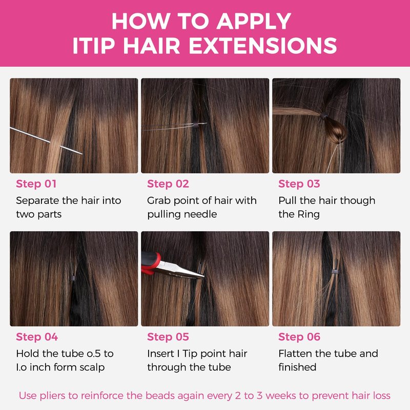 Lashey I Tip Hair Extensions Human Hair Dark Brown To Chestnut Brown 14 Inch Straight 50g 100s Pre Bonded I Tips for Women