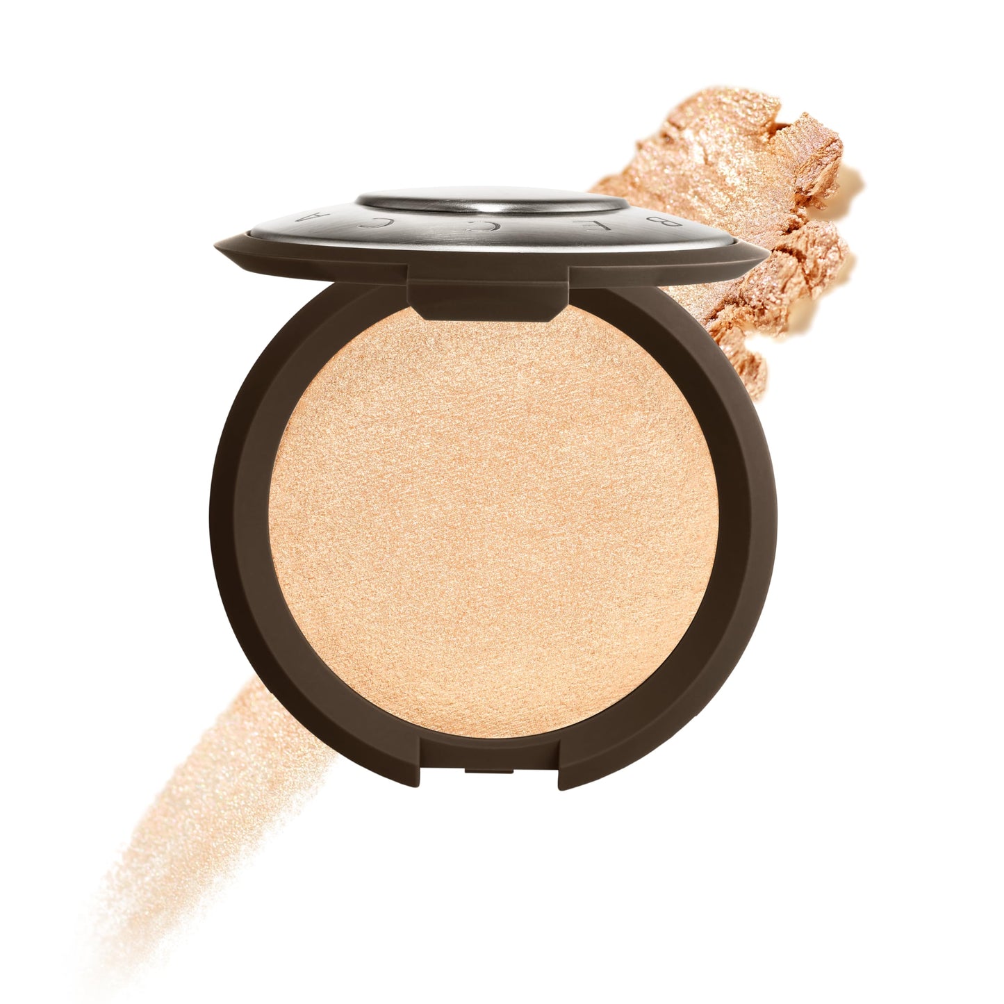 Smashbox X BECCA Shimmering Skin Perfector Pressed Highlighter | Creamy Formula that Melts into Skin for a Natural, Radiant, Glow-Boosting Highlight, 0.24 Ounce, Moonstone
