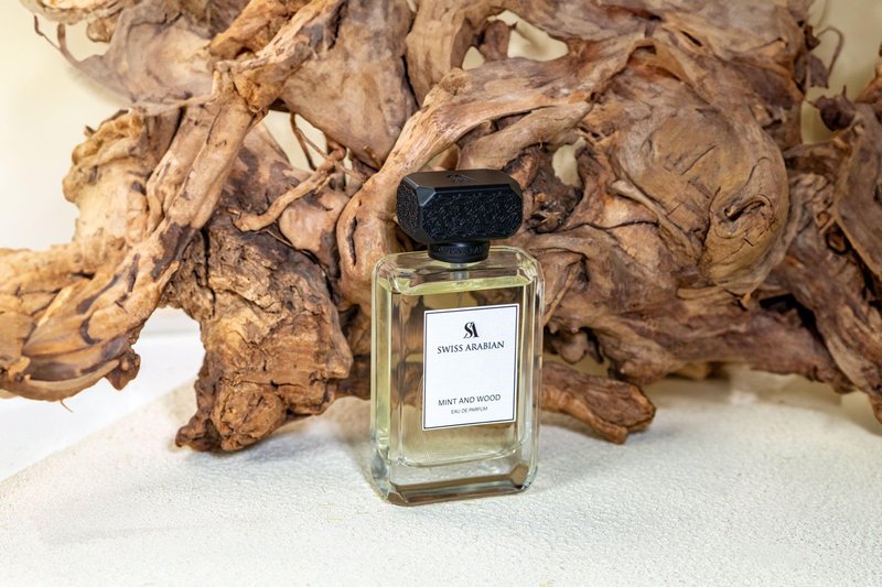 Swiss Arabian Mint and Wood for Men - Sophisticated Modern Man's Fragrance - Spicy, Woody Fragrance with Lemon, Cardamom, and Tonka Bean - 3.4 oz