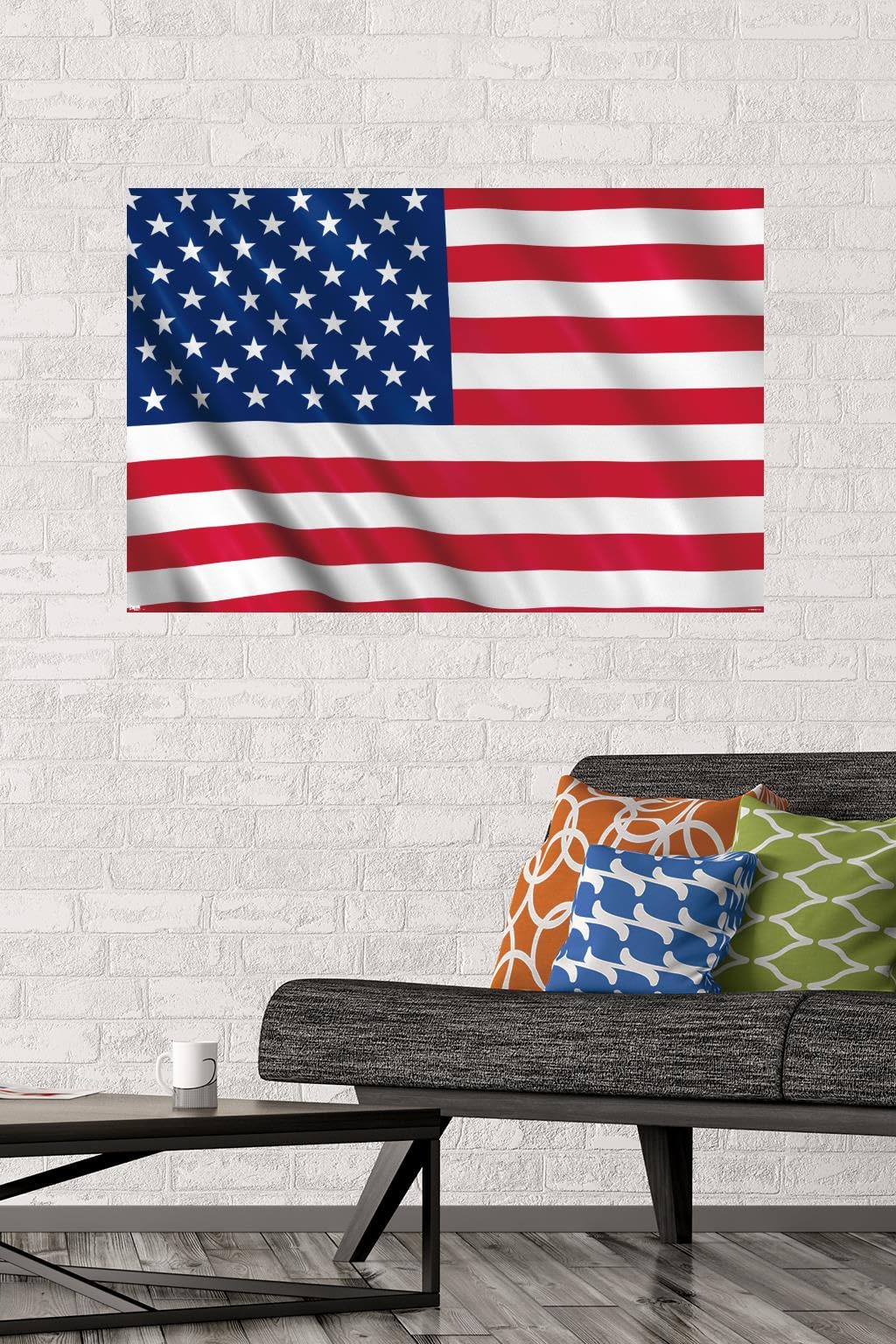 Trends International United States of America Flag Wall Poster 22.375" x 34"