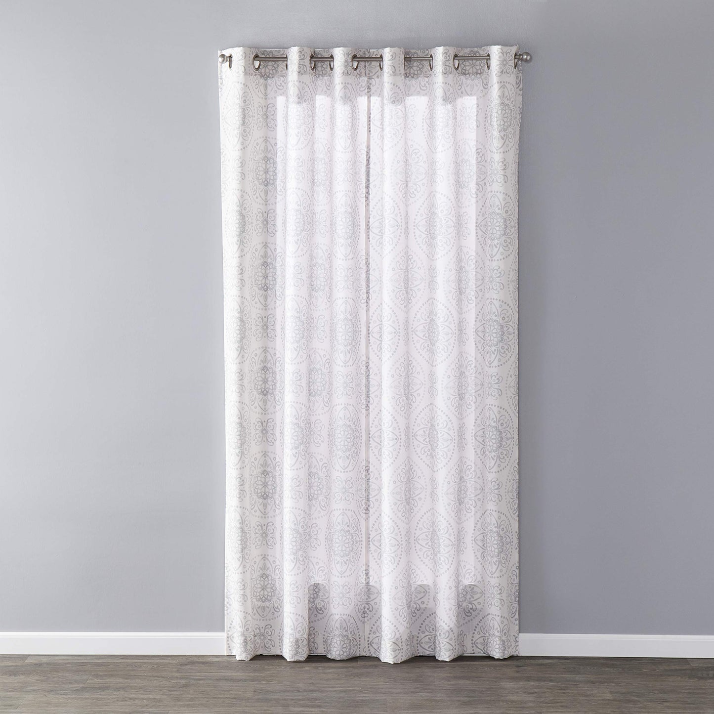 SKL Home SUNSAFE Kali Light-Filtering Panel, 40 in x 108 in, Dove Gray