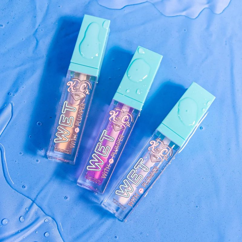 KimChiChic Beauty High Shine Wet Gloss Lip Plumping Lip Gloss, High Shine, Non-Sticky, Super Lightweight and Vegan Lip Gloss, Translucent Hot Pink, 03 Miami, 5.6ml