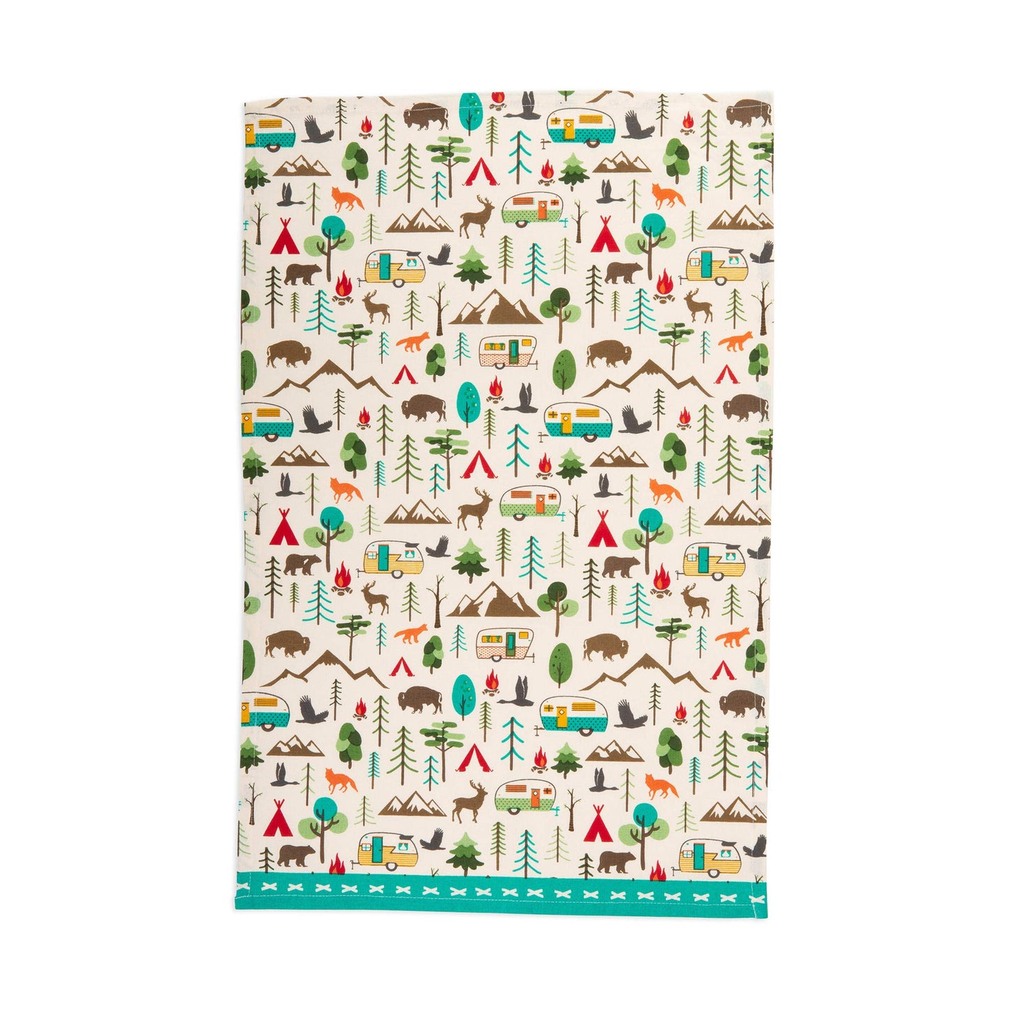 DII Tabletop Collection, Happy Camper Collection, Dishtowel Set, Happy Camper, 2 Piece