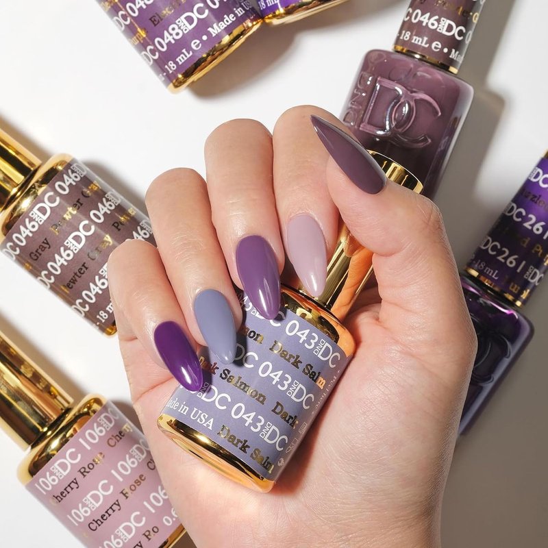 DND Gel Polish Set - UV/LED Base & No Cleanse Top Coat Duo | 0.5 Fl Oz Each