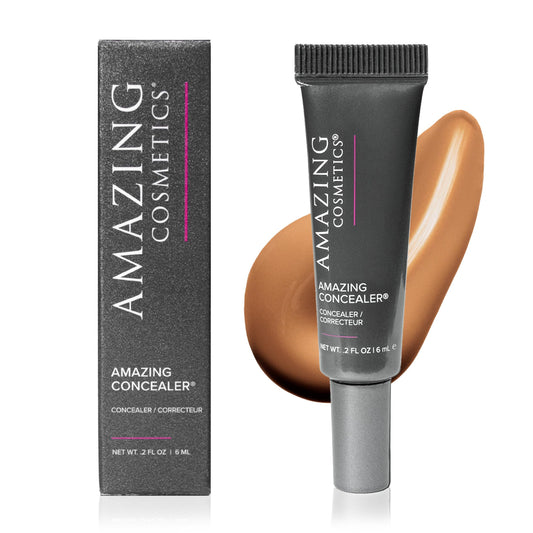 AmazingCosmetics Amazing Concealer, multipurpose full coverage concealer 0.2 Oz, Light Golden