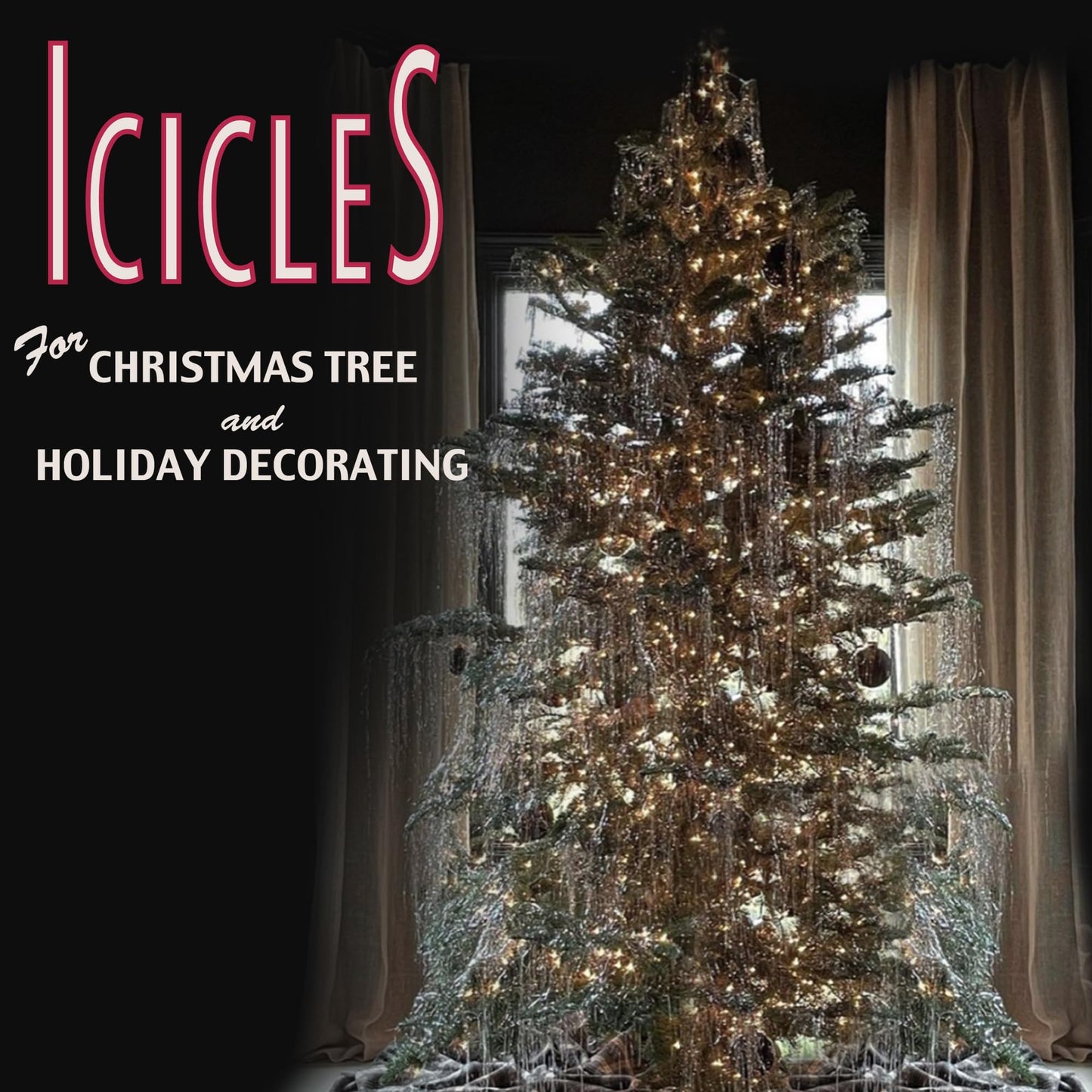 Brite Star Icicles Tinsel,Polyvinyl Chloride, 2000 Strand, Silver, Count