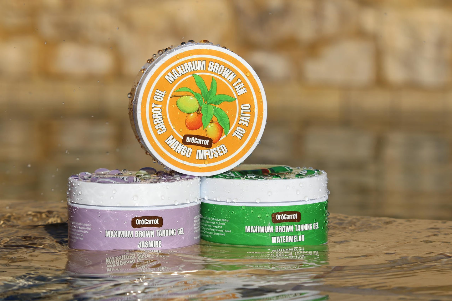 OroCarrot Maximum Brown Tanning Gel: Added Peptide, Carrot & Olive Oil (MANGO)
