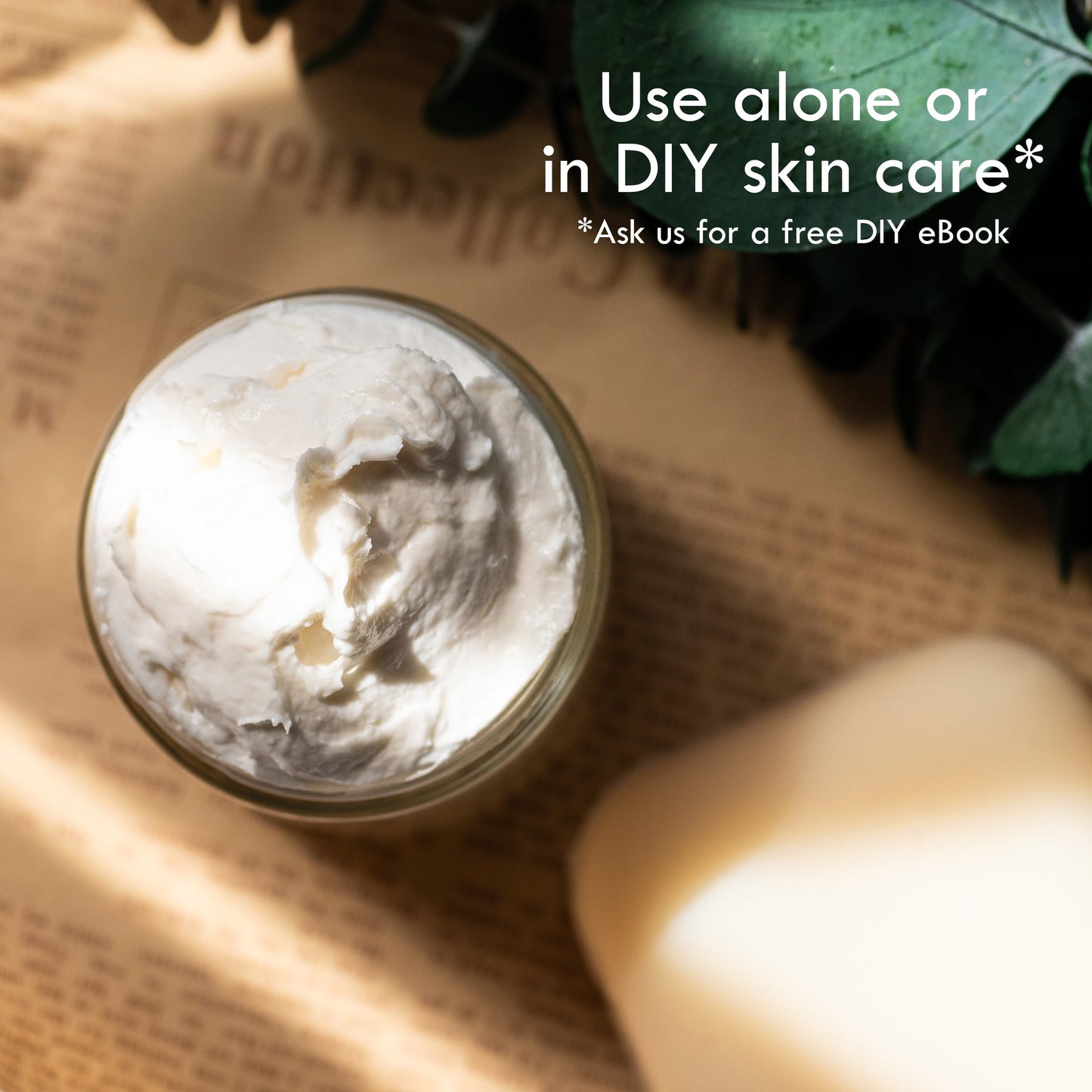 Refined Shea Butter Unscented - 100% Pure African Shea Butter for Hair & Dry Skin - Use for Soap Base, Face & Body Moisturizer, for DIY Whipped Body Butter & Lip Balm 8 oz Bar